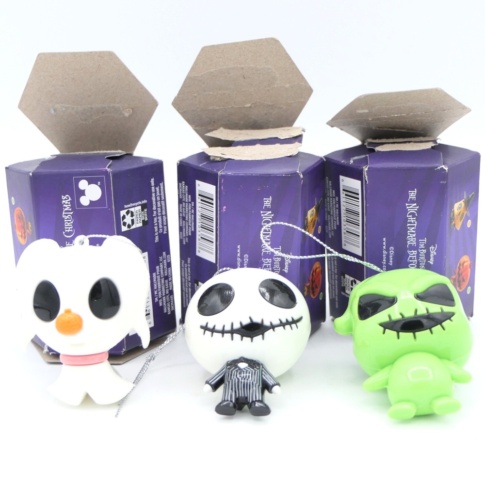Hallmark Mystery Ornaments The Nightmare Before Christmas Jack, Zero & Oogie Set